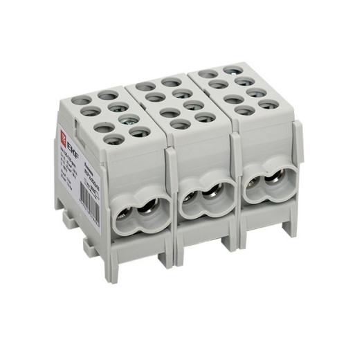 Клемма распределительная КСР с двойным винтом 2x25/2x16 серая EKF