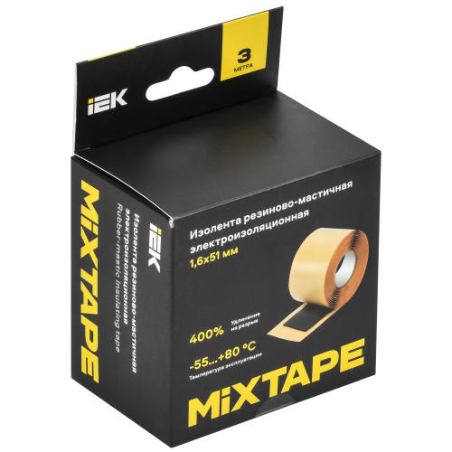 MIXTAPE PRO Изолента резиново-мастичная электроизоляционная 1,6х51мм 3м 2228 IEK MIXTAPE PRO Изолента резиново-мастичная электроизоляционная 1,6х51мм 3м 2228 IEK