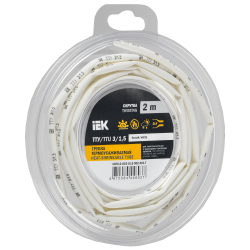 Трубка термоусадочная ТТУ нг-LS 3/1,5 белая (2м/упак) IEK