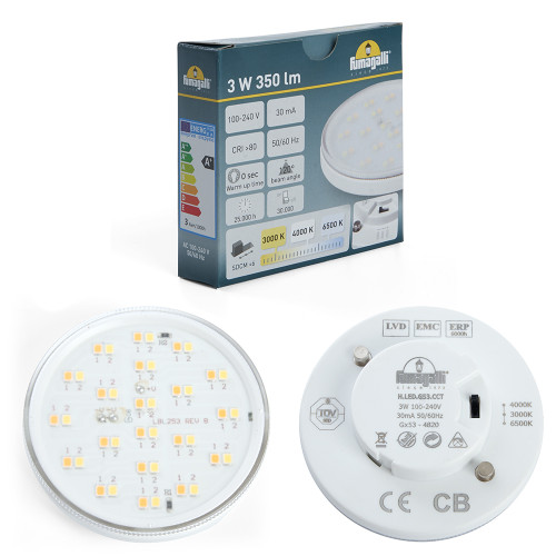 Светильник архитектурный, Fumagalli DS1.560.000.LXG1K, 3W 230V GX53 серый