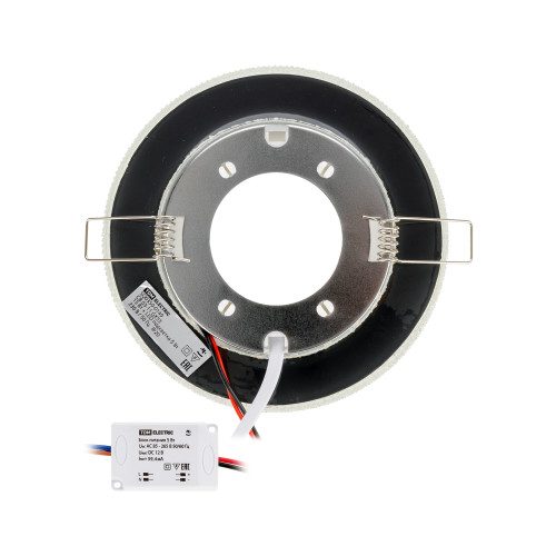 Светильник встраиваемый СВ 03-11 GX53 230В LED подсветка 5 Вт зеркальный/хром TDM Светильник встраиваемый СВ 03-11 GX53 230В LED подсветка 5 Вт зеркальный/хром TDM