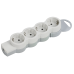 STANDARD Колодка для удлинителя с заземлением К04 4 места белая IEK STANDARD Колодка для удлинителя с заземлением К04 4 места белая IEK