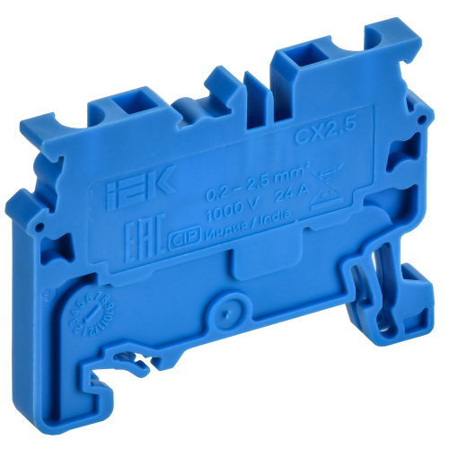 ARMAFIX Клемма пружинная CX2.5 BU 2,5мм2 проходная синяя IEK ARMAFIX Клемма пружинная CX2.5 BU 2,5мм2 проходная синяя IEK