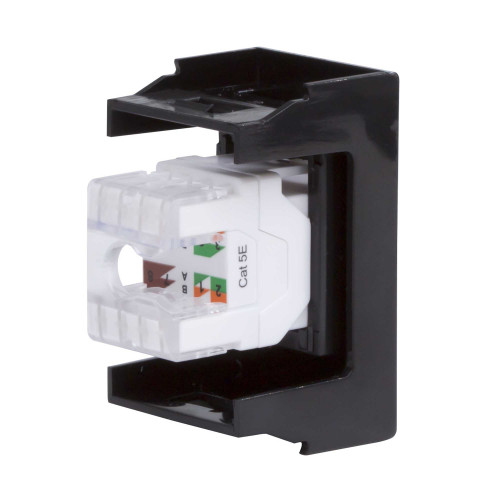 Розетка RJ-45 кат.5E, ЭУИ Вива (Viva),1 мод.,черн Розетка RJ-45 кат.5E, ЭУИ Вива (Viva),1 мод.,черн