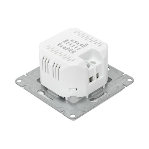 Механизм роз. USB-С, быстрая, бел. Эпика EKF Механизм роз. USB-С, быстрая, бел. Эпика EKF