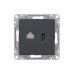 Механизм роз., HDMI+RJ45 (cat5), графит., Эпика EKF