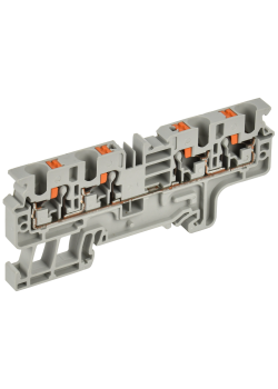 ARMAFIX Клемма пружин. Push-in CP-MC 4 вывода 4мм2 серая IEK