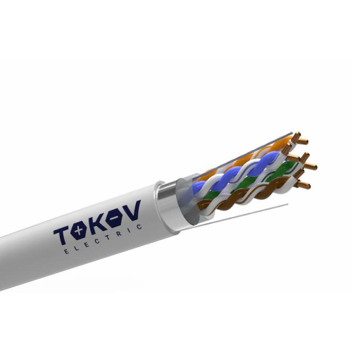 Кабель витая пара F/UTP 4х2х24AWG(0.48мм) кат.5E PVC Fluke tested TOKOV ELECTRIC TKE-C06-F/UTP-42-5E-305