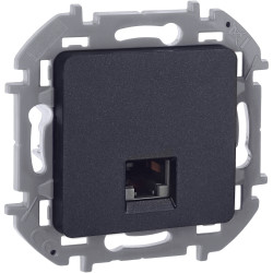 INSPIRIA Розетка компьютерная RJ45 категория 6 UTP антрацит