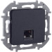 INSPIRIA Розетка компьютерная RJ45 категория 6 UTP антрацит INSPIRIA Розетка компьютерная RJ45 категория 6 UTP антрацит
