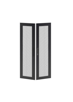 Дверь перфорированная двухстворчатая для IT-CQE 2200 x 600 RAL9005