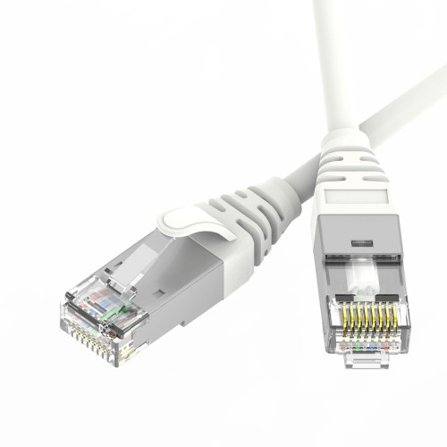 Патч-корд экранированный Ultra SLIM CAT6A S/FTP 4х2, 30 AWG, LSZH, белый, 1,5м