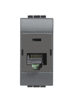 Livinglight Розетка RJ45, UTP, Cat. 6, IDC110, цвет антрацит