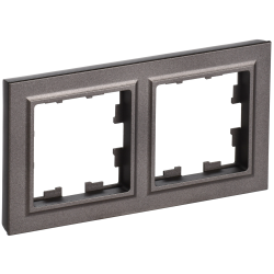 BRITE Рамка 2-местная IP44 РУ-2-БрТБ-44 темная бронза IEK
