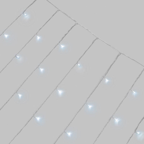 Гирлянда светодиодная занавес 3х2м 264 LED бел. прозр. ПВХ IP44 эффект мерцания 22 нити 12 LED/нить Neon-Night 235-525 Гирлянда светодиодная занавес 3х2м 264 LED бел. прозр. ПВХ IP44 эффект мерцания 22 нити 12 LED/нить Neon-Night 235-525