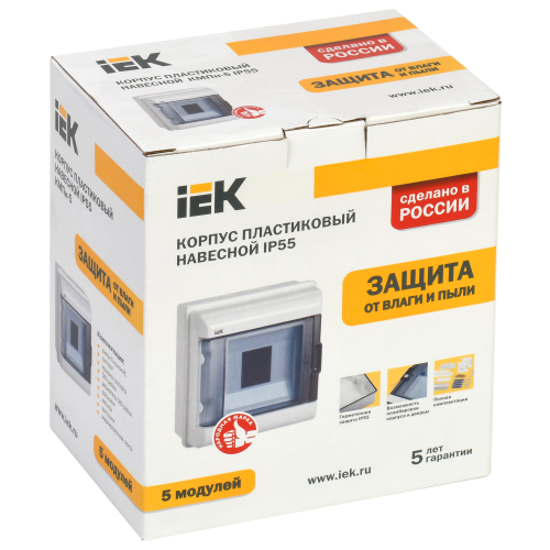 KREPTA 5 Корпус пластиковый КМПн-5 IP55 IEK