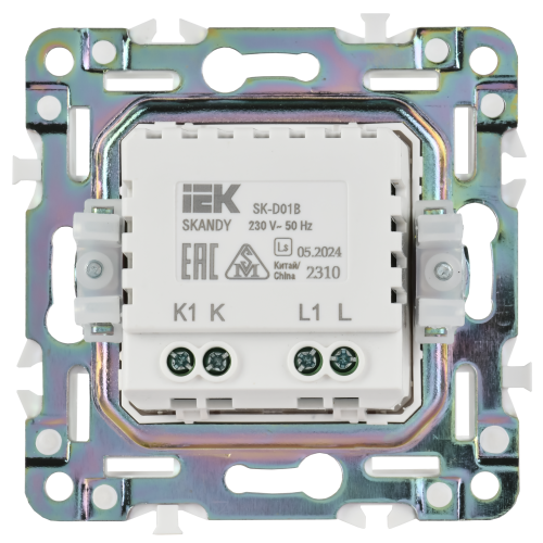 SKANDY Светорегулятор поворотный 600Вт SK-D01B бежевый IEK