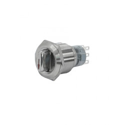 GQ22-L-22X/33/S, металл, 2NO+2NC, на 3 положения без фиксации I-О-II, d22мм, IP40, переключатель  (ЭТ)