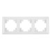 Рамка STEKKER, PFR00-7003-01 3-местная, пластик, серия Катрин, белый Рамка STEKKER, PFR00-7003-01 3-местная, пластик, серия Катрин, белый