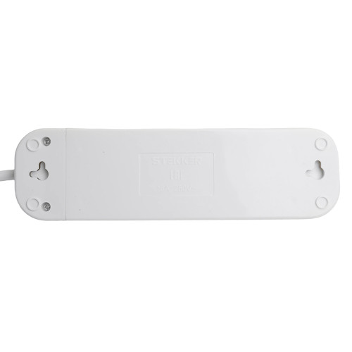 Удлинитель четырехместный c/з STEKKER HM06-40-07 3x1мм2, 7м, серия Home, белый Удлинитель четырехместный c/з STEKKER HM06-40-07 3x1мм2, 7м, серия Home, белый