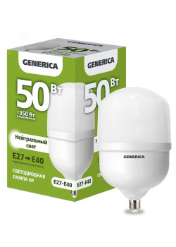 Лампа светодиодная HP 50Вт 230В 4000К E27-E40 GENERICA