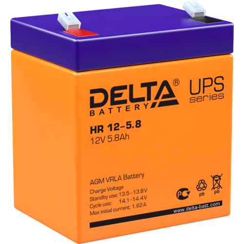 Delta UPS HR 12-5.8 (12V / 5.8Ah)