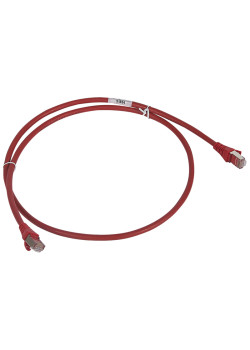 Шнур коммутационный RJ 45 - категория 6 - F/UTP - LSZH - экранированный - 5 м - красный
