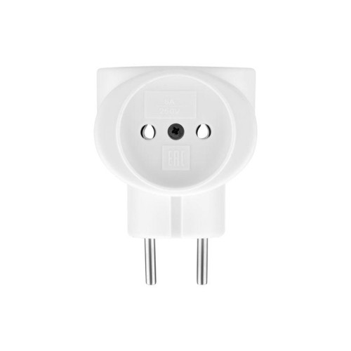 Разветвитель 3-м 6А IP20 220В биметал. бел. Rexant 11-1064 Разветвитель 3-м 6А IP20 220В биметал. бел. Rexant 11-1064