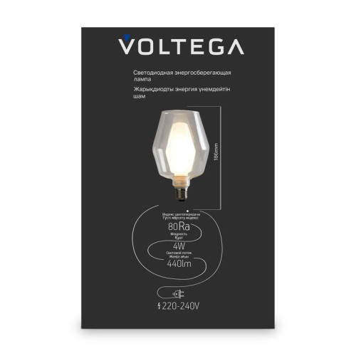Лампа светодиодная филаментная Loft 271 G1254Вт 2700К E27 DIM Voltega 8547 Лампа светодиодная филаментная Loft 271 G1254Вт 2700К E27 DIM Voltega 8547
