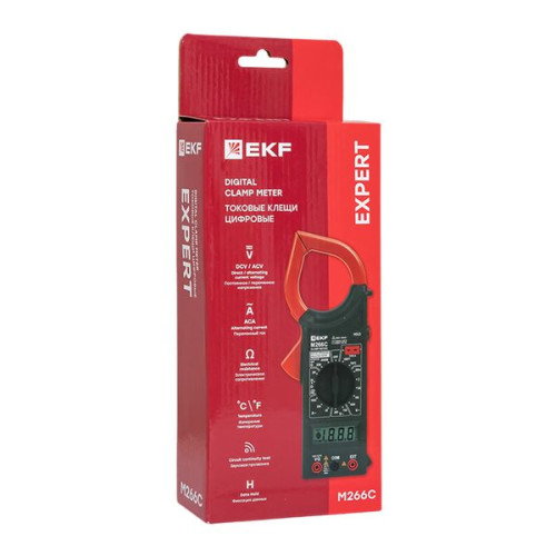 Токовые клещи цифровые M266C EKF Expert Токовые клещи цифровые M266C EKF Expert