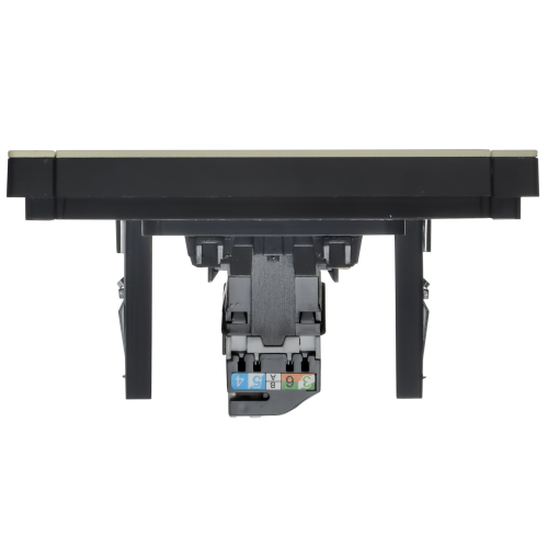 FORTE&PIANO Розетка компьютерная RJ45 кат.5E FP832M металл слоновая кость IEK FORTE&PIANO Розетка компьютерная RJ45 кат.5E FP832M металл слоновая кость IEK