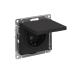 ATLASDESIGN РОЗЕТКА с заземлением со шторками с крышкой, 16А, IP20, механизм, КАРБОН ATLASDESIGN РОЗЕТКА с заземлением со шторками с крышкой, 16А, IP20, механизм, КАРБОН