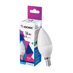 Лампа светодиодная/ Лампа светодиодная LED 14Вт Свеча 220В Е14 D37х110 6500К холодный 1260 лм