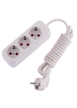 Удлинитель 3х3м с заземл. 16А IP20 Lila LEZARD 720-0303-301
