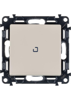 Выключатель 1-кл. СП Valena Life 10А IP20 250В 10AX с подсветкой с лицев. панелью механизм сл. кость Leg 752510