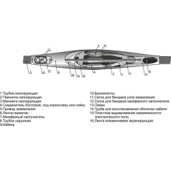 Муфта кабельная соединительная 10кВ 3СТП-10 (25-50)(М) для кабелей с бумажн. и пластик. изоляцией с болтов. соединителями Михнево 006004