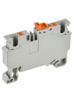 ARMAFIX Клемма пружин. Push-in CP-DT измерит. нож. разм. 4мм2 серая IEK