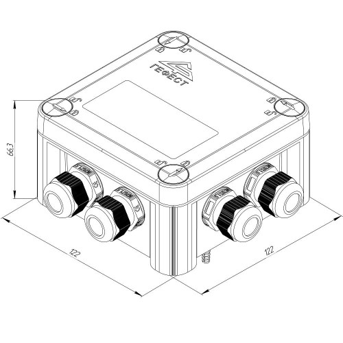 Коробка монтажная огнестойкая/ Коробка монтажная огнестойкая КМ-О-1212(П)(18к)-IP66(П6-12) Коробка монтажная огнестойкая/ Коробка монтажная огнестойкая КМ-О-1212(П)(18к)-IP66(П6-12)