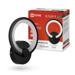Светильник светодиодный ELEGANT BLISSAR-B 15Вт 230В 3000-6500К 1050лм STEP COLOR черн. IN HOME 4690612043142