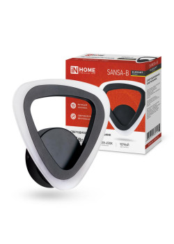 Светильник светодиодный ELEGANT SANSA-15B 15Вт 3000-6500К 1200лм 230В STEP COLOR черн. IN HOME 4690612035314
