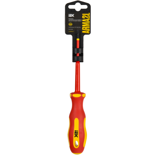 ARMA2L 5 Отвертка диэлектрическая SLIM SL4,0х100 Т2 IEK