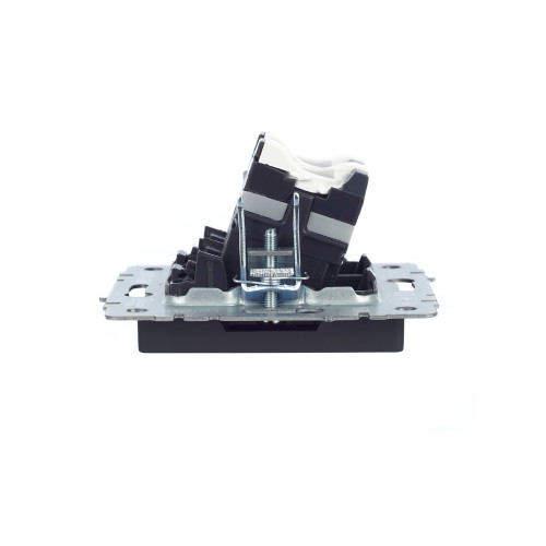 BRITE Розетка компьютерная двойная RJ45 кат.5E РК10-2-БрГ графит IEK BRITE Розетка компьютерная двойная RJ45 кат.5E РК10-2-БрГ графит IEK
