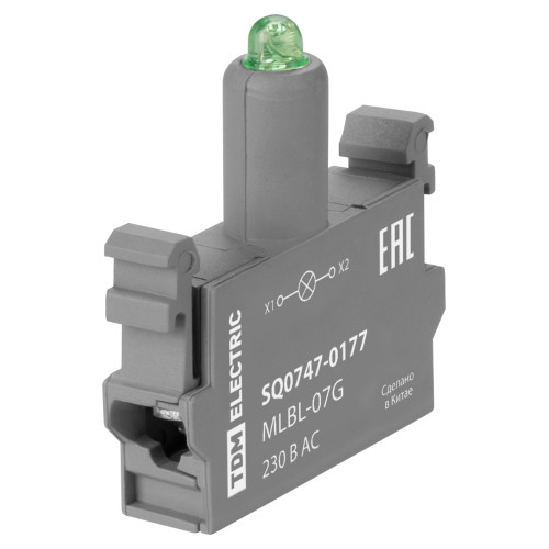 Светодиодный блок MLBL-07G 230 В AC зеленый TDM Светодиодный блок MLBL-07G 230 В AC зеленый TDM