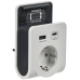 Адаптер Т-03/01 1 место 2P+PE 16А 2хUSB A+C 20Вт с подставкой бело-черный IEK Адаптер Т-03/01 1 место 2P+PE 16А 2хUSB A+C 20Вт с подставкой бело-черный IEK