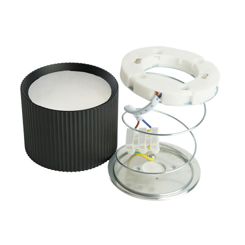 Светильник потолочный Feron HL458  Barrel ARIA 12W, 230V, GX53, черный