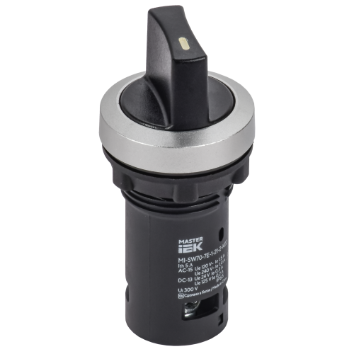Переключатель IP65 2 позиции моноблок 1NO чёрный MASTER IEK