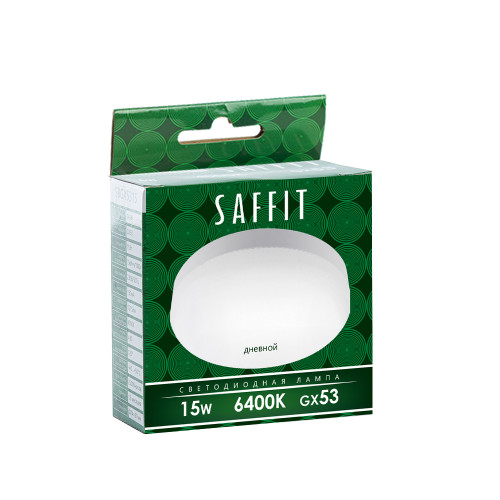 Лампа светодиодная SAFFIT SBGX5315 GX53 15W 230V 6400K Лампа светодиодная SAFFIT SBGX5315 GX53 15W 230V 6400K