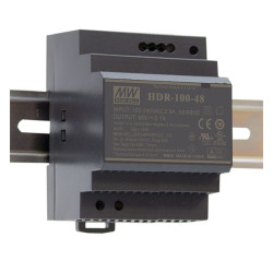 Блок питания AC-DC, 100.8Вт, вход 85...264 В AC 47...63Гц, 120...370В DC, выход 24В, 4.2А, рег. выхода 21.6...29В, изоляция 3000В AC, в кожухе на DIN-рейку, 70х90х54.5мм, -30...+70 град