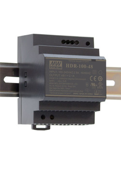 Блок питания AC-DC, 85.2Вт, вход 85-264 В AC 47-63Гц,120-370В DC, выход 12В,7.1А, рег. выхода 12-13В, в кожухе на DIN-рейку