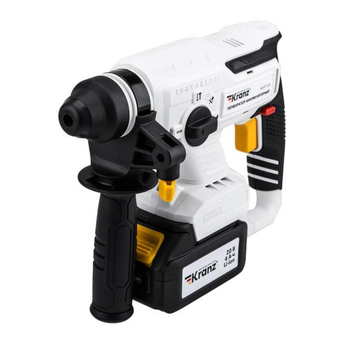 Перфоратор аккумуляторный SDS-plus 2.2Дж 1х4А.ч в кейсе Kranz KR-PT-120 Перфоратор аккумуляторный SDS-plus 2.2Дж 1х4А.ч в кейсе Kranz KR-PT-120